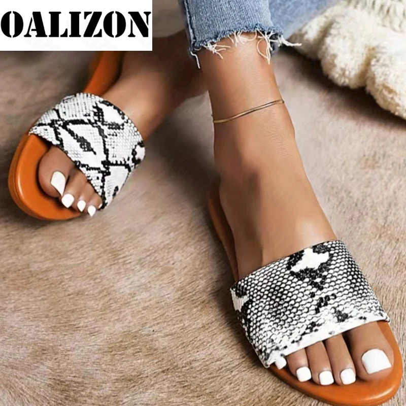 

Women Serpentine Flats Slippers 2022 Summer New Rome Sandals Designer Flip Flops Open Toe Shallow Shoes Slingback Lady Slides