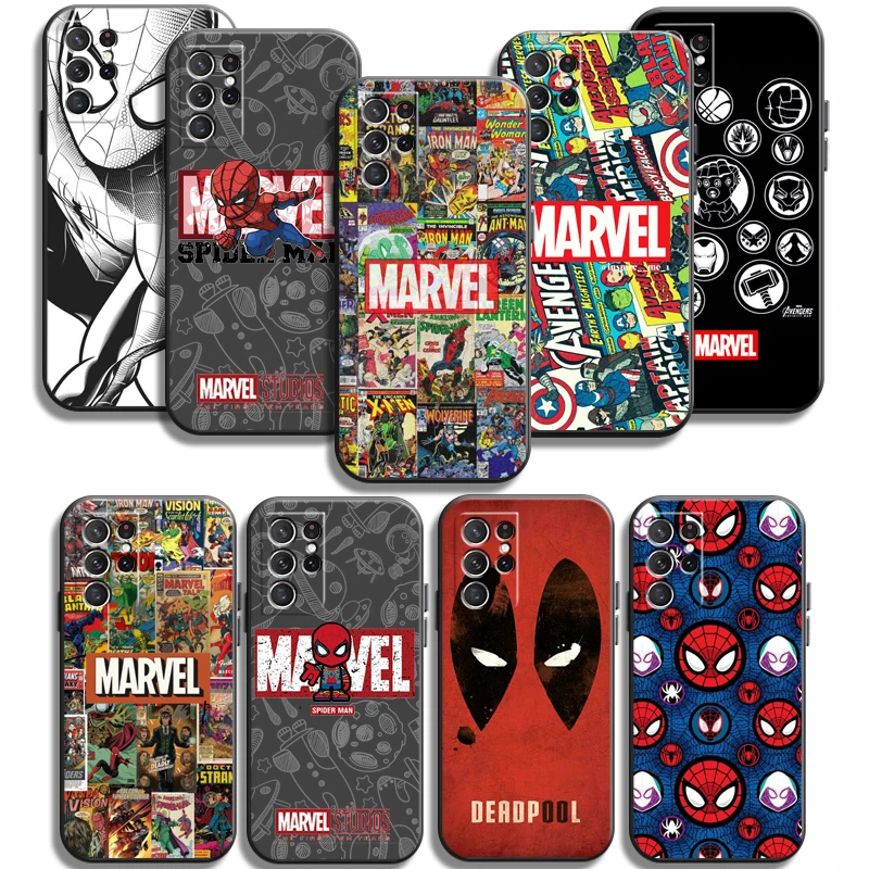 

Marvel Iron Man Spiderman Phone Cases For Samsung Galaxy A31 A32 4G A32 5G A42 5G A20 A21 A22 4G 5G Funda Coque Soft TPU