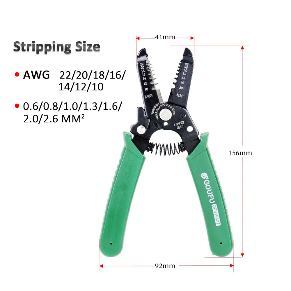 BIG SALE Electrician Pliers Long Nose Pliers Wire Stripper Cable Cutter Terminal Crimping Multifunctional Tools