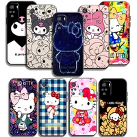 hello kitty 2022 phone cases for xiaomi redmi 7 7a 9 9a 9t 8a 8 2021 7 8 pro note 8 9 note 9t soft tpu carcasa