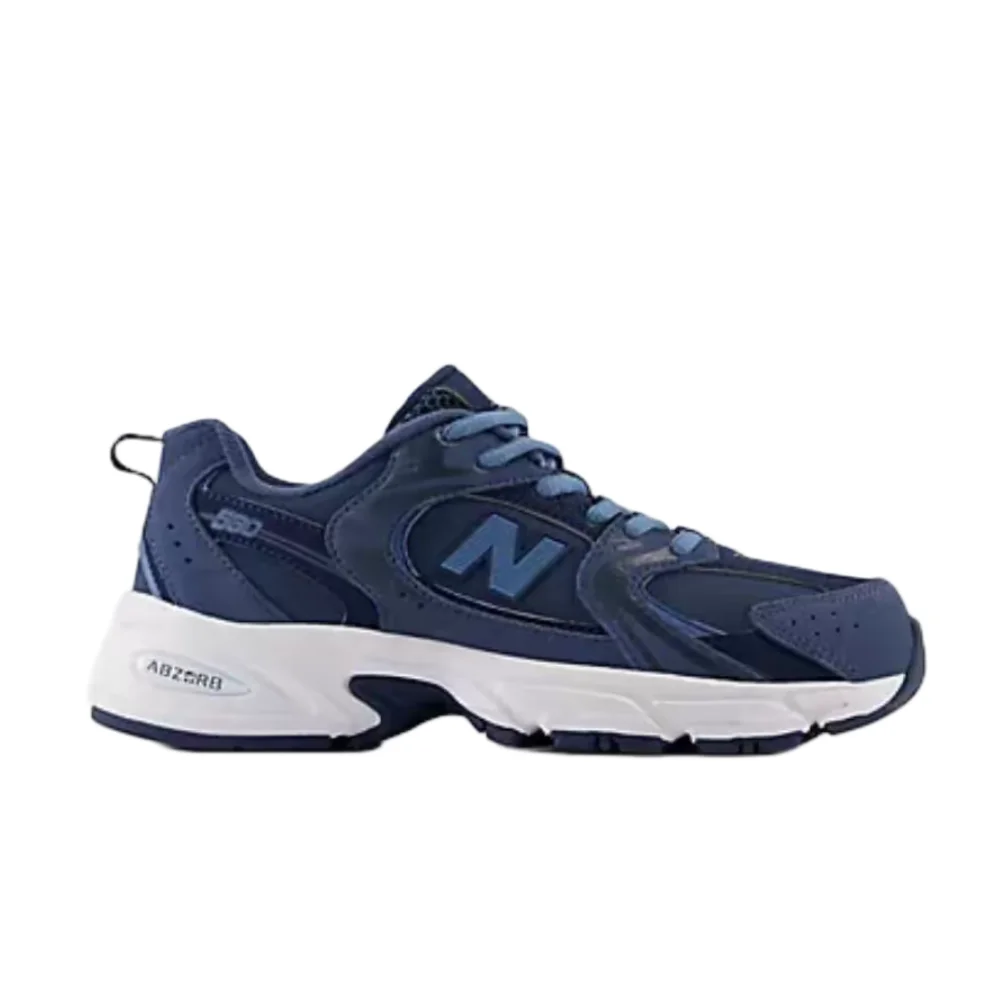 Фото Кроссовки New Balance NB530 унисекс с низким профилем – синие, с противоскользящей подошвой, амортизирующей межподошвой и прочной конструкцией GR530KD. №3