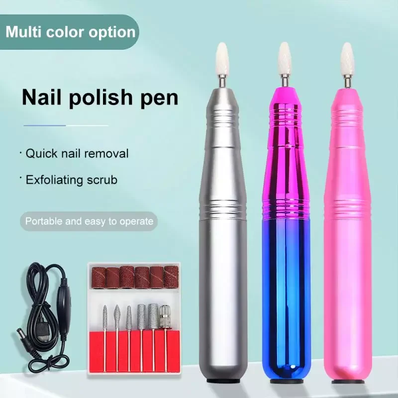

NEW2023 Nail Drill Machine Set Manicure Machine Mill Pedicure Grinding Polishing Nail Sanding File Pen Nail Bits Nails Art Tool