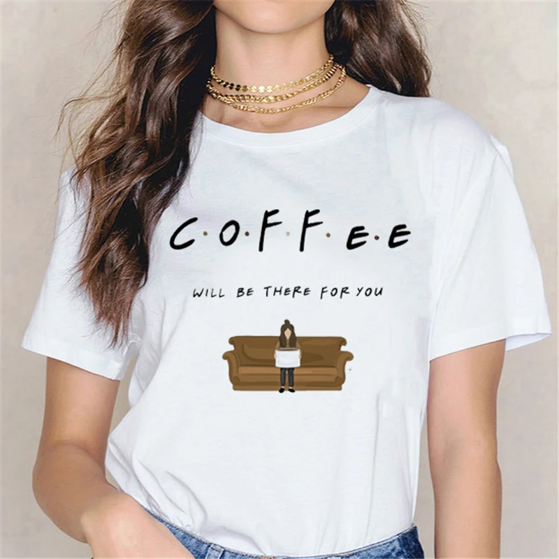 

Tee Casual Coffee Letter 90s Cute Women Top Short Sleeve Clothes Lady Fashion Aesthetic Female Summer Tshirt Graphic T-Shirt
