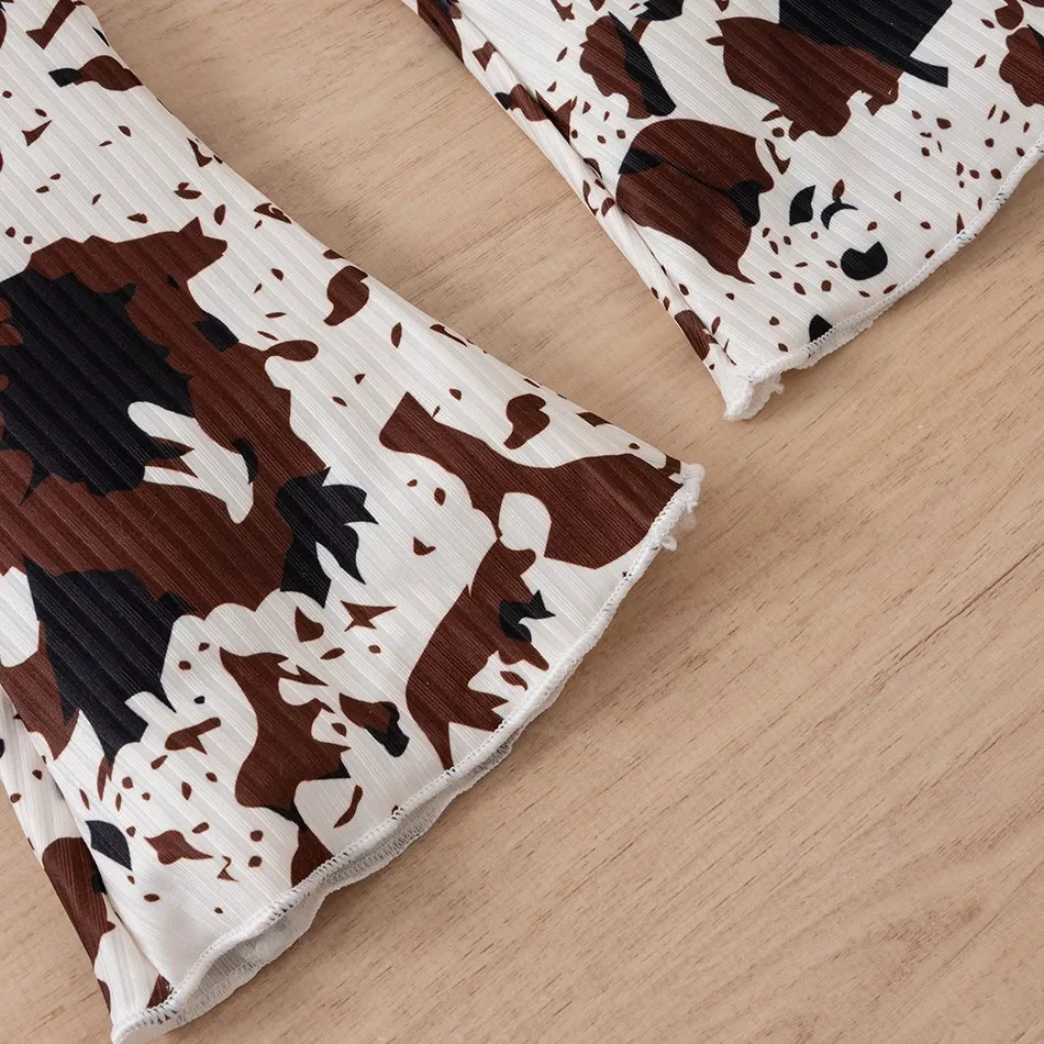 Kids Cotton Clothing Sets New Summer Girls Print Outfits Casual Clothes Baby Girl Cool Clothes Fashion Children Suits 2-6Y