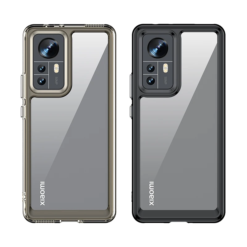 For Xiaomi 12 Pro Case Luxury Silicone Clear Bumper TPU Shell Shockproof Case For Mi 12 Pro Case For Xiaomi Mi 12 Pro 12X Cover