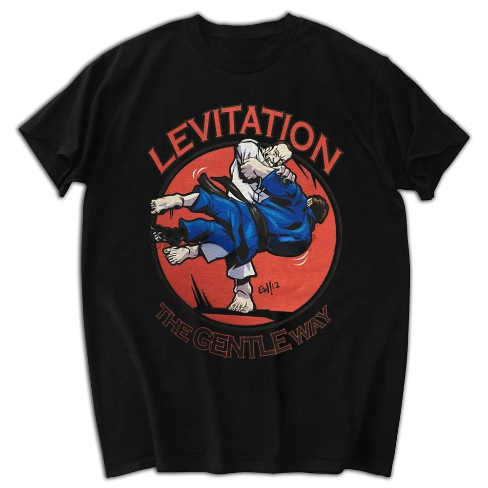 Футболка JUDO JIU JITSU MMA Levitation с коротким рукавом модная мужская футболка летние