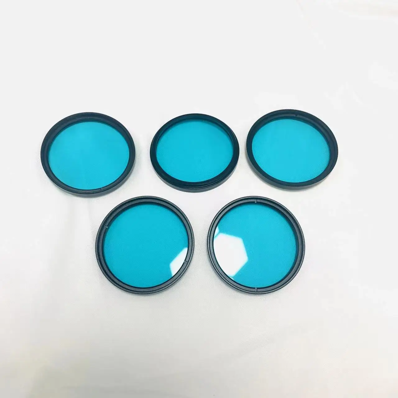 

5Pcs Total Size Diameter 52mm IR Cut Filter With Thread Round Photo Frame Blue Glass QB39 BG39 For Photography