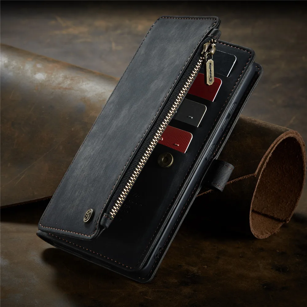 

Zipper Wallet Leather Case for Samsung Galaxy S20 S21 S22 Plus Ultra A50 A70 A22 A32 A51 A71 A52 A72 A33 A53 5G Note 20 10 Cover