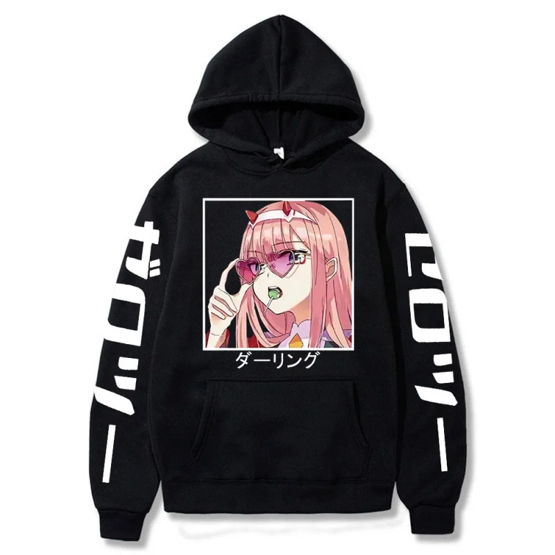 

Anime Darling In The Franxx Nol Dua Cetak Hoodie Harajuku Streetwear Kaus Uniseks Longgar Hoodie Pria Musim Gugur Musim Dingin