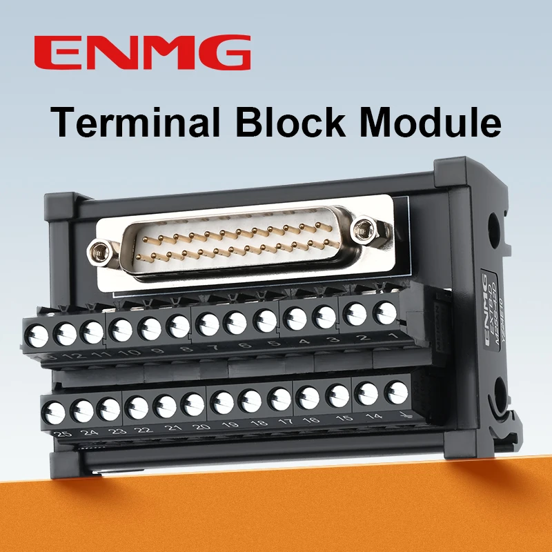 ENMG Direct Insertion 8A 300V DB9 Последовательная клеммная колодка 9-полюсный 15db25 37 44 50