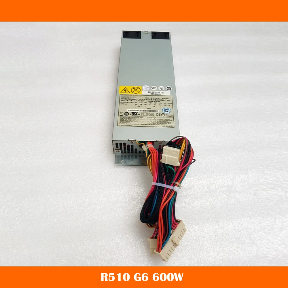 Server Power Supply For Lenovo R510 G6 EFAP-601 36001025 600W Fully Tested