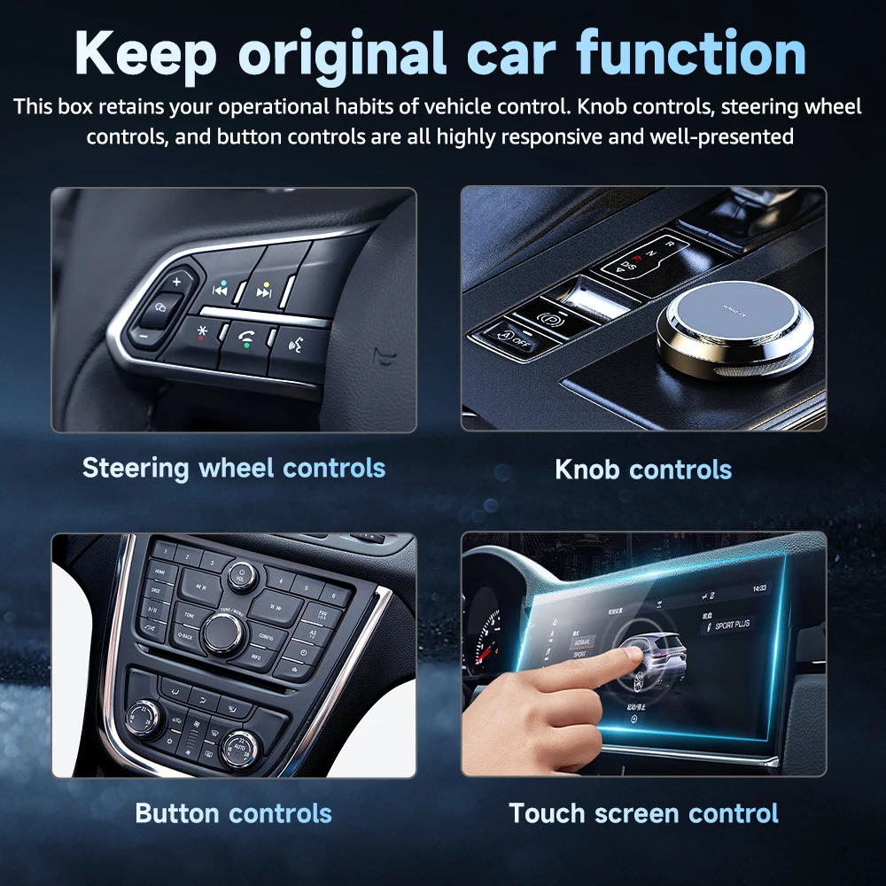 Беспроводной адаптер Carplay Android Auto Wireless Smart Dongle 2in1 для Cadillac ELR ATS CTS CT6 XTS XT4 CT4‐V CT5‐V XT6