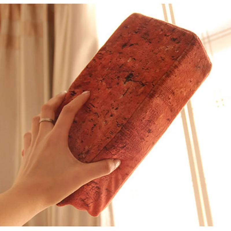 1 шт. креативные плюшевые игрушки яркие кирпичи и твердые забавные продукты