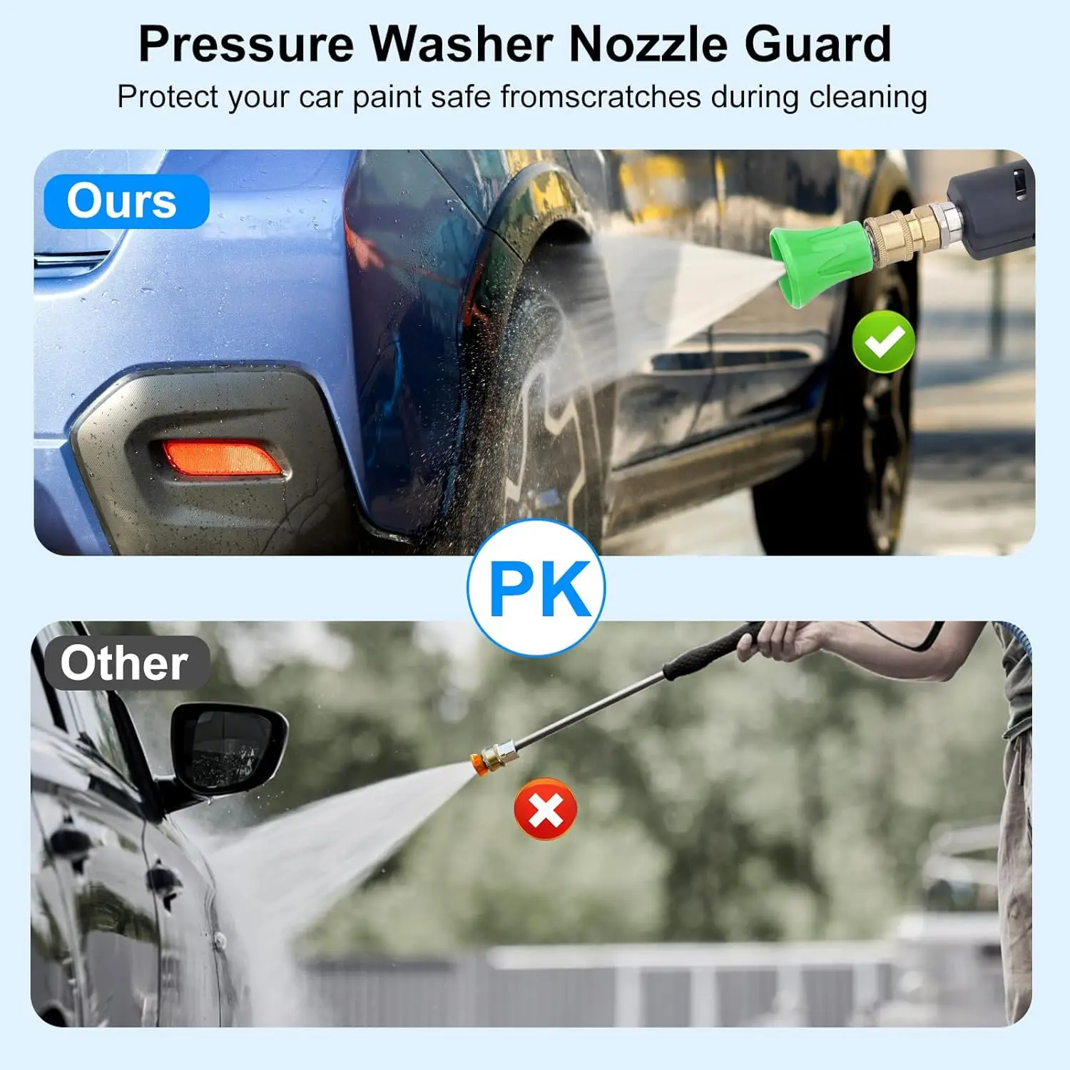 Насадка из нержавеющей стали для мойки высокого давления 1/4 дюйма