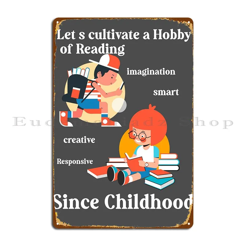 

Детский и книжный металлический знак, клубный бар, домашняя стена, изготовление на заказ, клубный жестяной знак, плакат