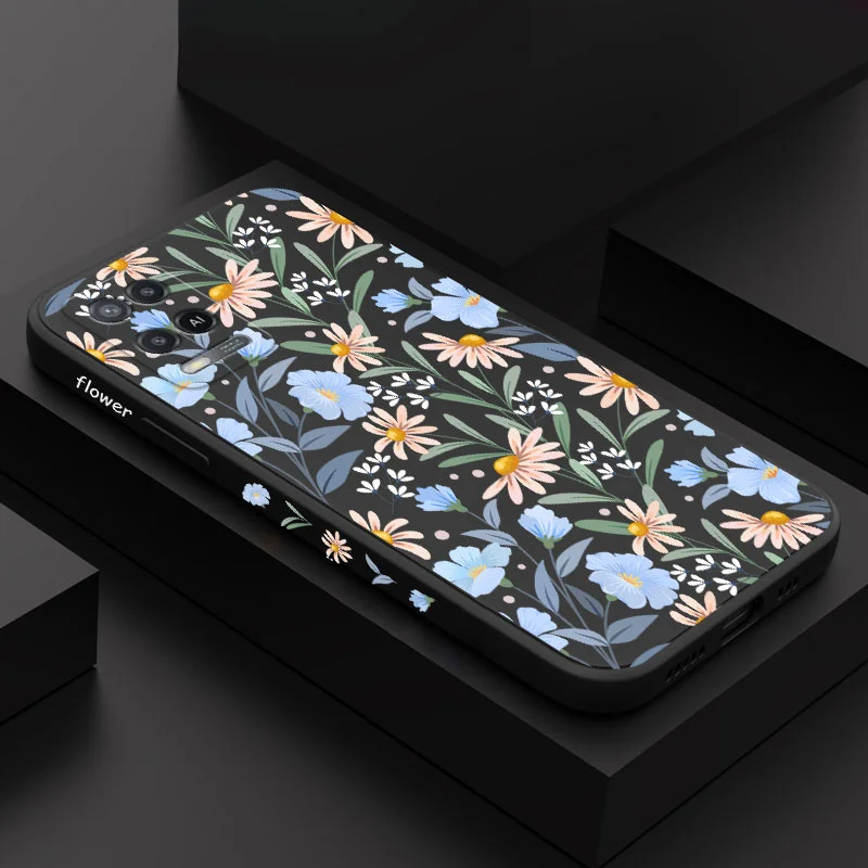 

Sunrise Floral Phone Case For OPPO A54 A74 A57 A78 A77 A96 A76 A36 A95 A12 A15 A15S A16 A16K A9 A5 2020 4G 5G Silicone Cover