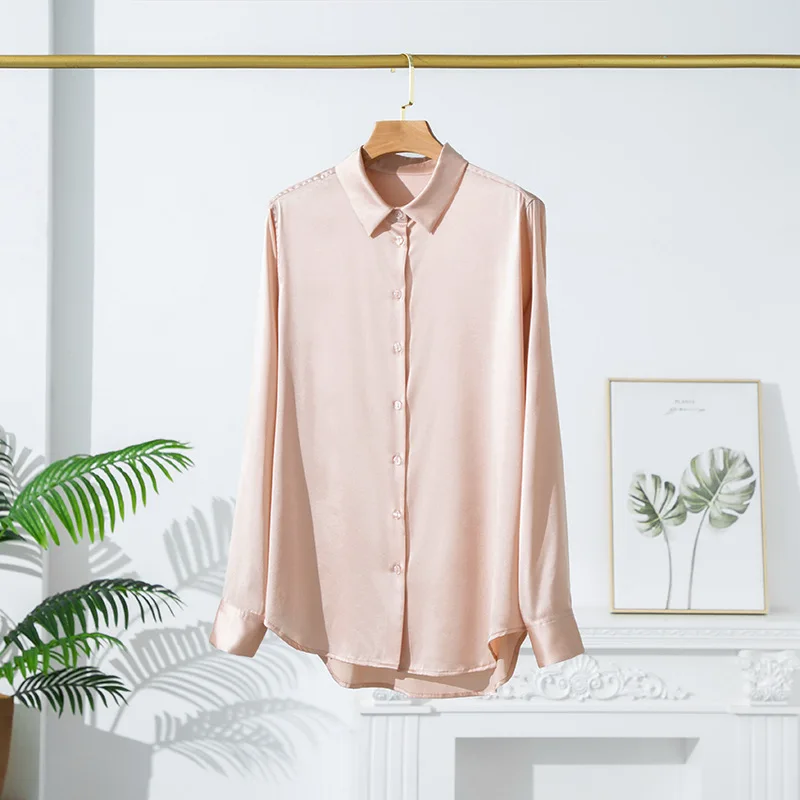 Birdsky 1 шт. Женские рубашки блузка рубашка топ офисная женская 19 мм стрейч 93%