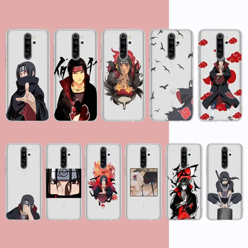 

BANDAI Naruto Uchiha Itachi Phone Case for Samsung A51 A52 A71 A12 for Redmi 7 9 9A for Huawei Honor8X 10i Clear Case