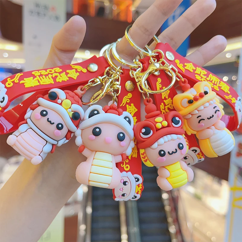 Милый брелок в виде змеи с милым знаком зодиака кулон креативный для танца льва