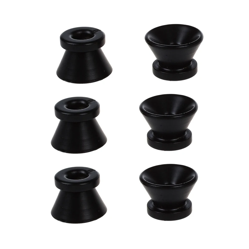 

6 X электрическая акустическая гитара Бас ремень Кнопка Винт Блокировка штыри колышки колодки-черный