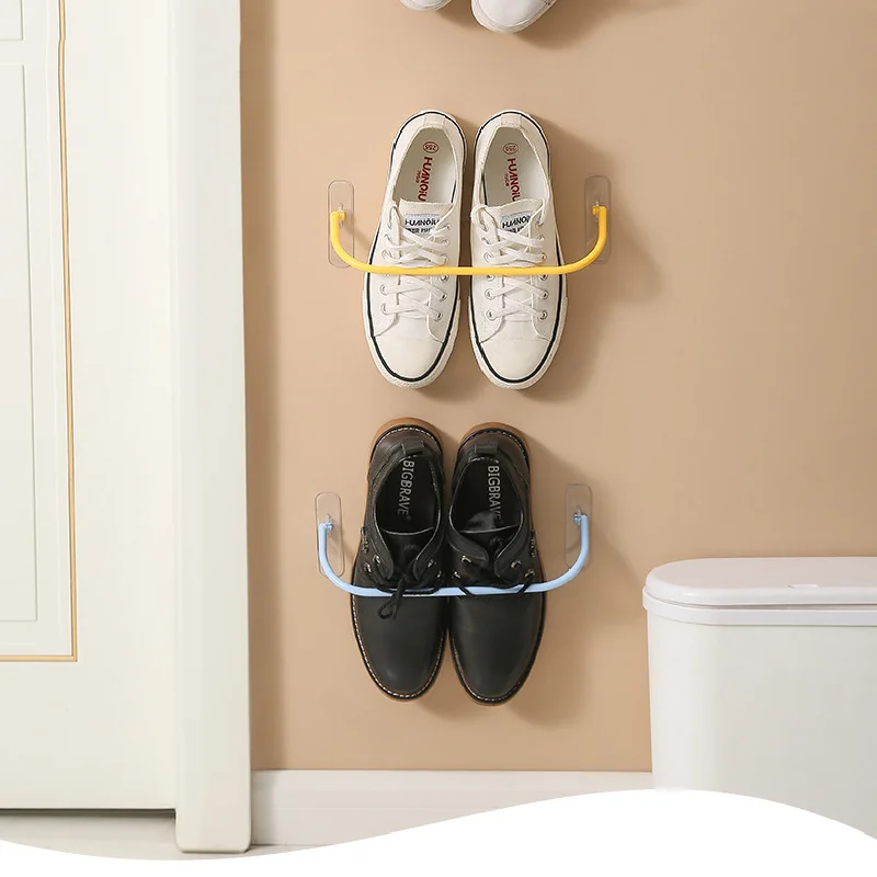 

Slippers Perforation-free Shelving Storage Towel Rack Hand Proof Moisture-proof Bathroom Shelf Bathroom Organizer