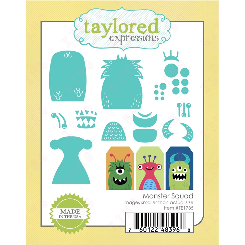 

New Scrapbook Paper Reusable Embossing Templates 2022 Diy Handmade Craft Blade Punch Decoration Monster Squad Metal Cutting Dies