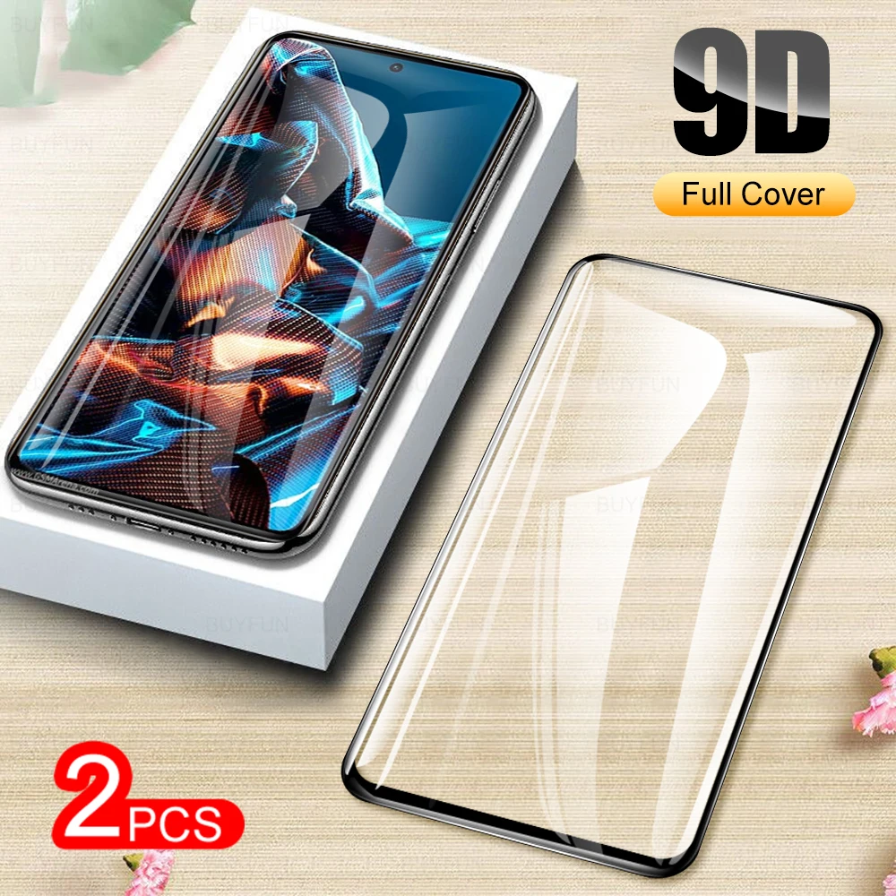 

2PCS 9D Full Cover Tempered Screen Glass For Xiaomi Poco X5 Pro 5G M5 4G M3pro X3 NFC X3pro Explosion-proof Accessory Film