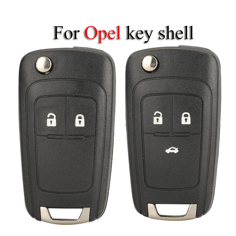 

jingyuqin 2/3 Buttons Remote Car Key Shell Cover Case For Opel Vauxhall Corsa Astra Vectra Zafira Omega HU100 Uncut Blade