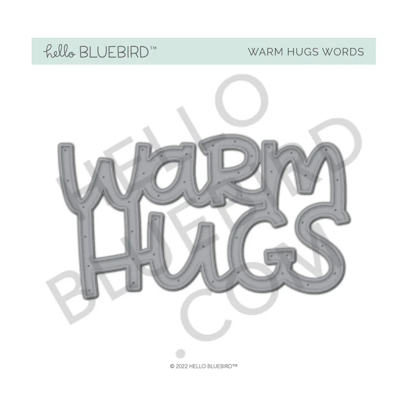 

Warm Hugs Letters Metal Cutting Dies Craft for Scrapbooking Handmade Tools Diy Knife Mould Blade Punch Stencils Model Decoration