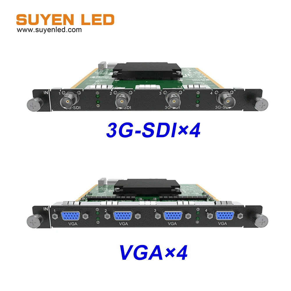 Лучшая цена Novastar H Серия RJ45 3G-SDI VGA CVBS DVI HDMI DP светодиодный экран Входная карта |