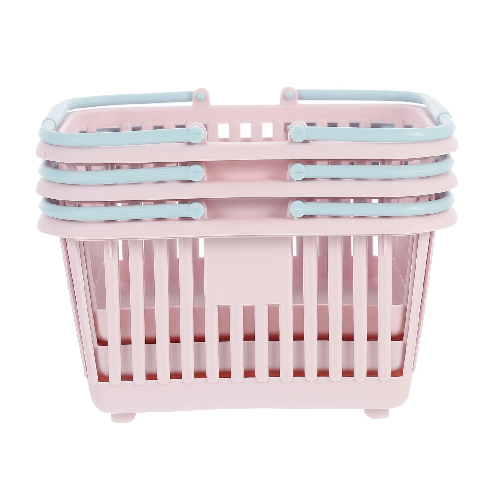 

Basket Shopping Kids Baskets Grocery Storage Mini Portable Small Play Laundry Toys Organizer Picnic Handle Organizing Plastic