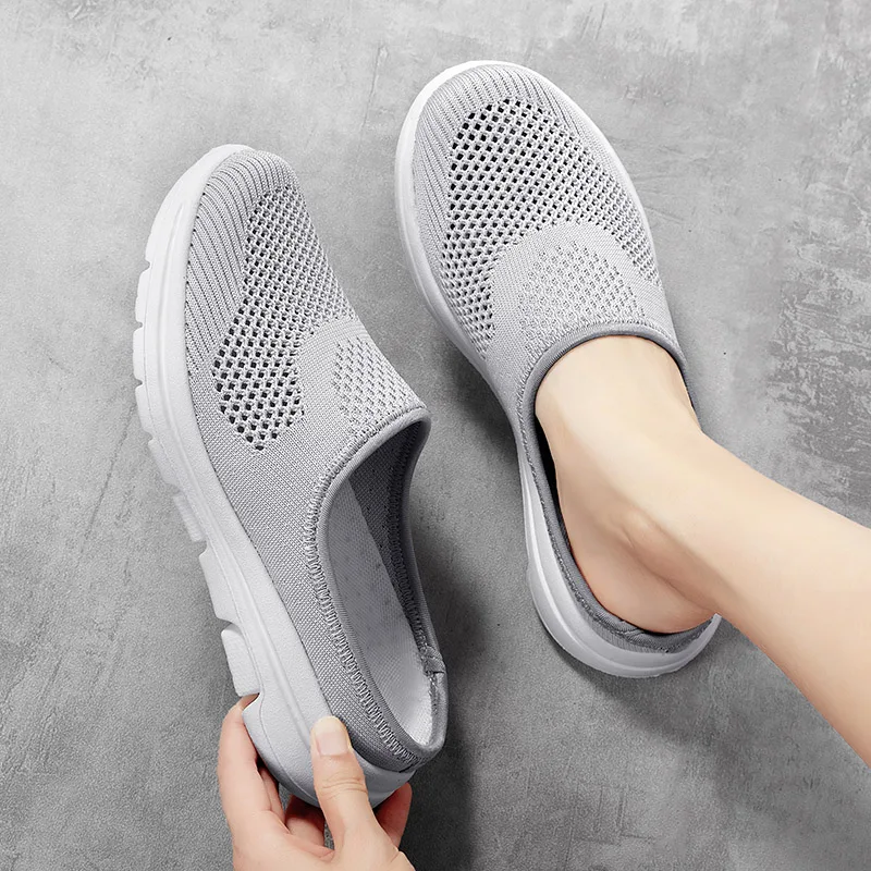 2020 Women Shoes Spring Casual Breathable Flying Woven Women Shoes Light Flat Shoes Women Casual Sneakers Flats Ladies Shoes