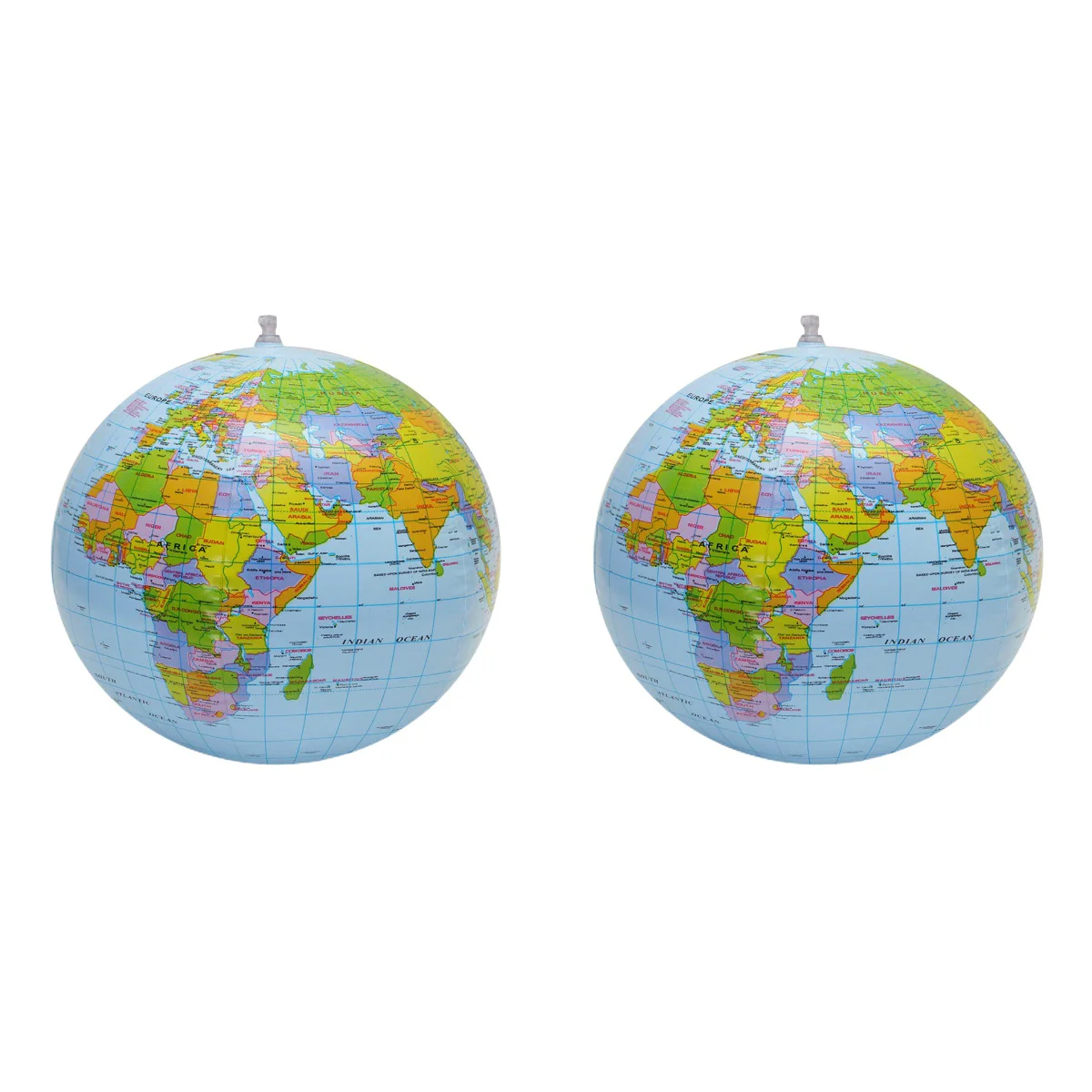 

2pcs PVC Inflatable Beach Globe Shaped Beach Children PVC
