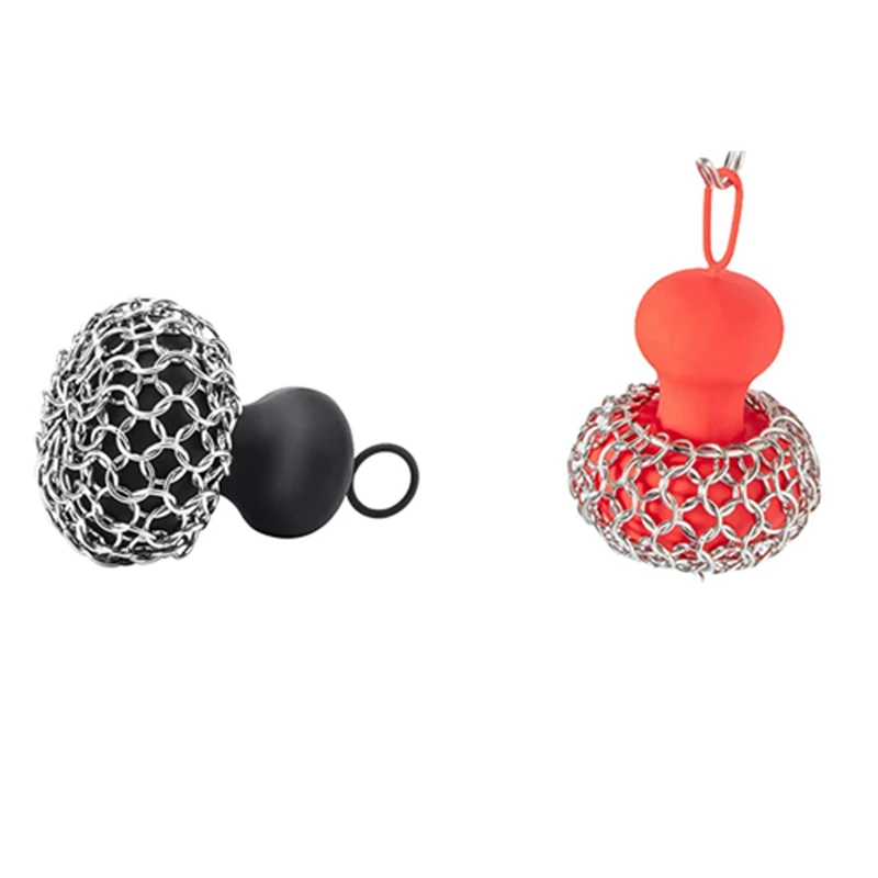 

Cast Iron Chainmail Scrubber, Cast Iron Skillet Cleaner For Fry Pan Cleaner Cast Iron Skillet Cleaner Chain