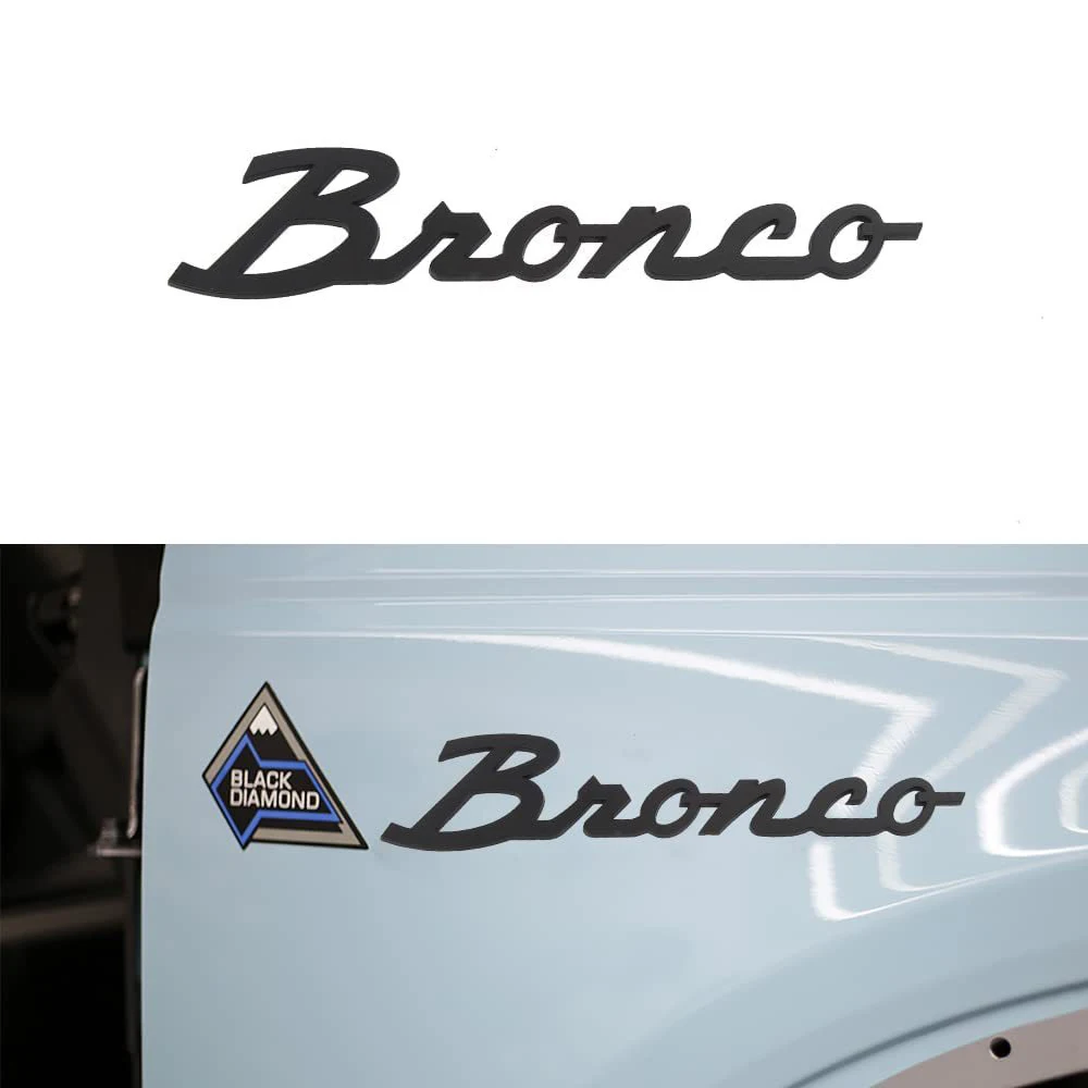 

2 шт. Автомобильная 3D металлическая эмблема значок наклейки для Ford Bronco 2022 2023 спортивный логотип багажник кузов крыло стикер аксессуары