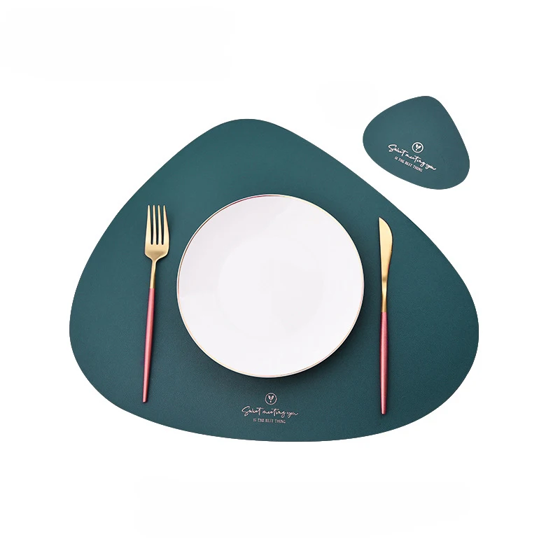 

Коврик-подставка под чашку The Nordic idea, кожаный, пвх, водонепроницаемый, треугольный