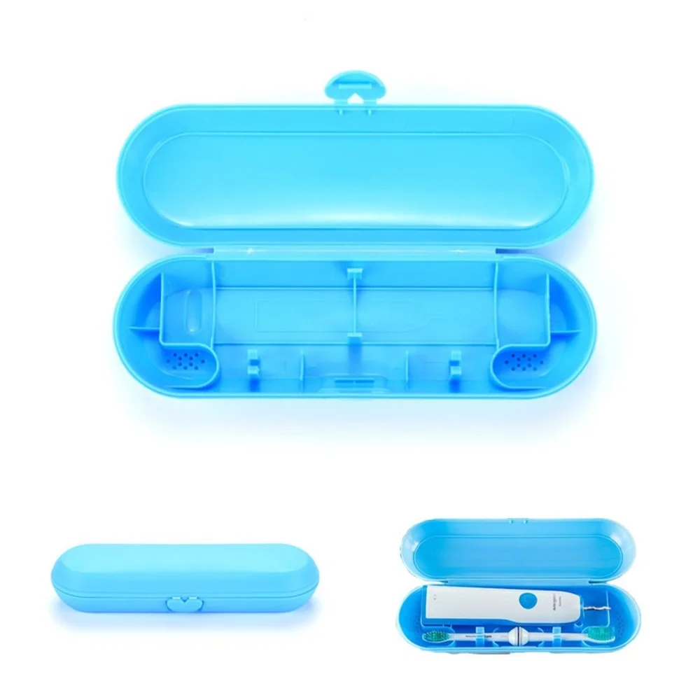 

Portable Case for Oral B Electric Toothbrush Handle Storage Anti-Dust Cover Two Tooth Brush Heads for Couple Travel Holder Box