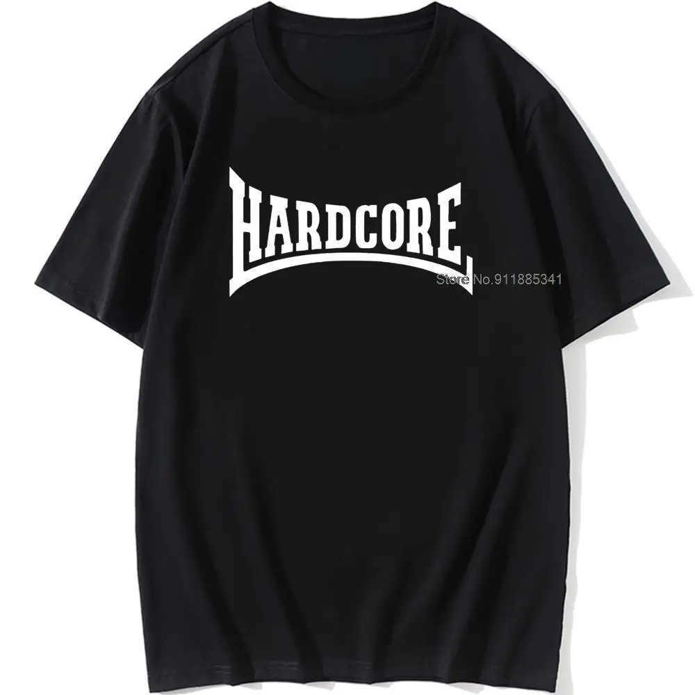 

Europe Size 3XL Hardcore T-shirt Men Fashion Hardcore T shirt Cool Fun Hardcore Tshirts Short Sleeve Cotton Tees Camisetas Homme
