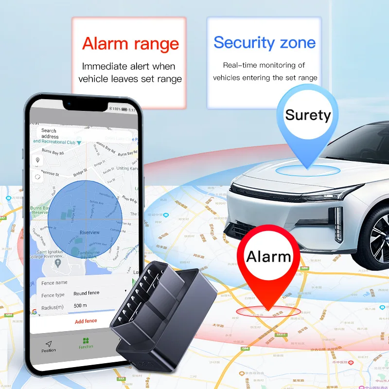 Фото Мини-GPS-трекер CD OBD 4G OBD II Plug & Play для автомобиля, GSM OBD2, отслеживание в реальном времени, устройство против угона, GPS-локатор с бесплатным приложением №4