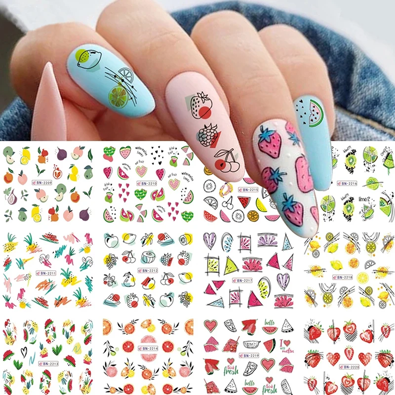 

12 шт., наклейки для ногтей