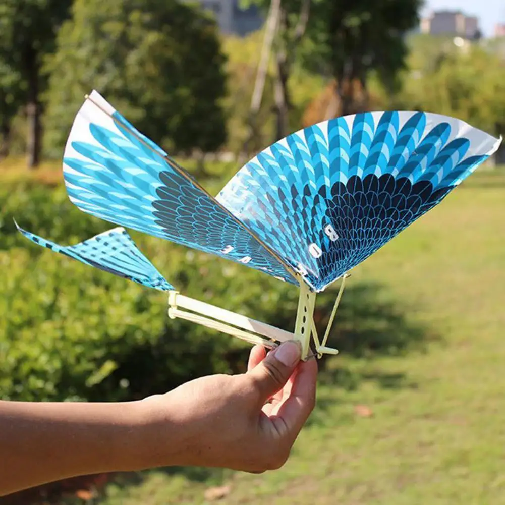 

Rubber Band Power Bird Models Toy Children's Puzzle New Parent-child Assembly Plane Gifts Kite Bionic Air Action Interactio U8k2