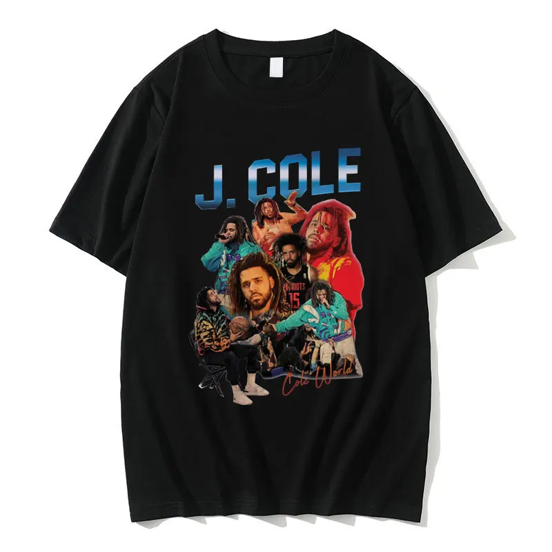 

Limited Rapper J Cole Crooked Smile Graphic T-shirt Men Women Fashion Crewneck Tshirt Short Sleeve Male Hip Hop Loose T Shirts