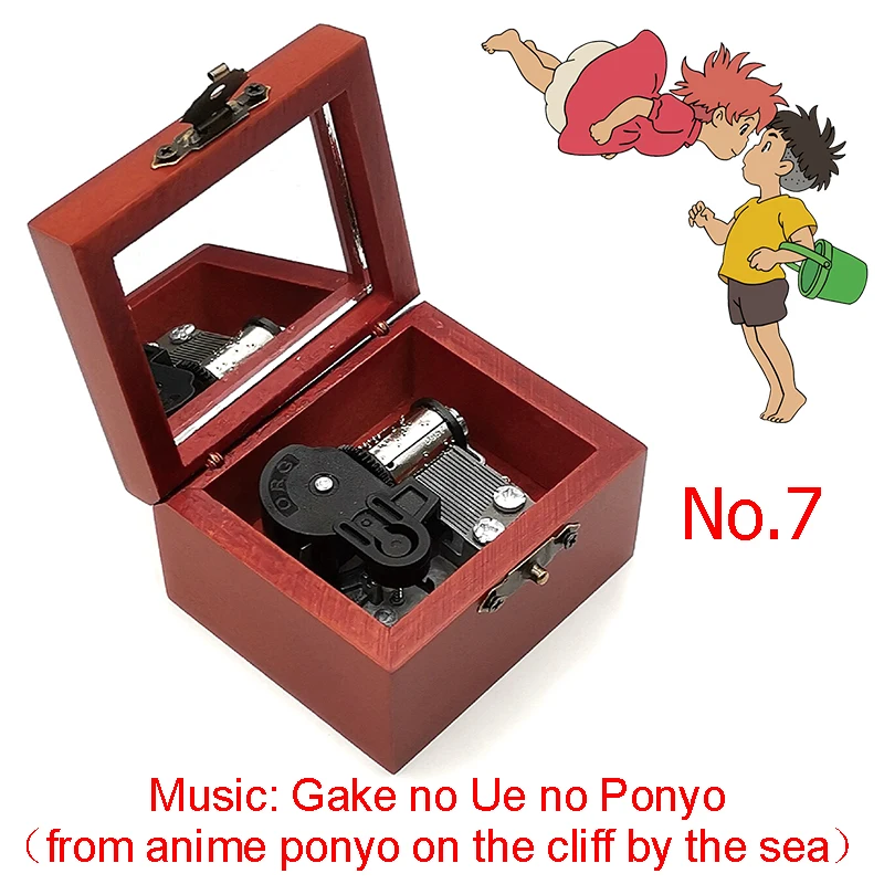 Музыкальная шкатулка ponyo inuyasha doraemon gurenge ходячий Тоторо лилиум с зеркалом заводная