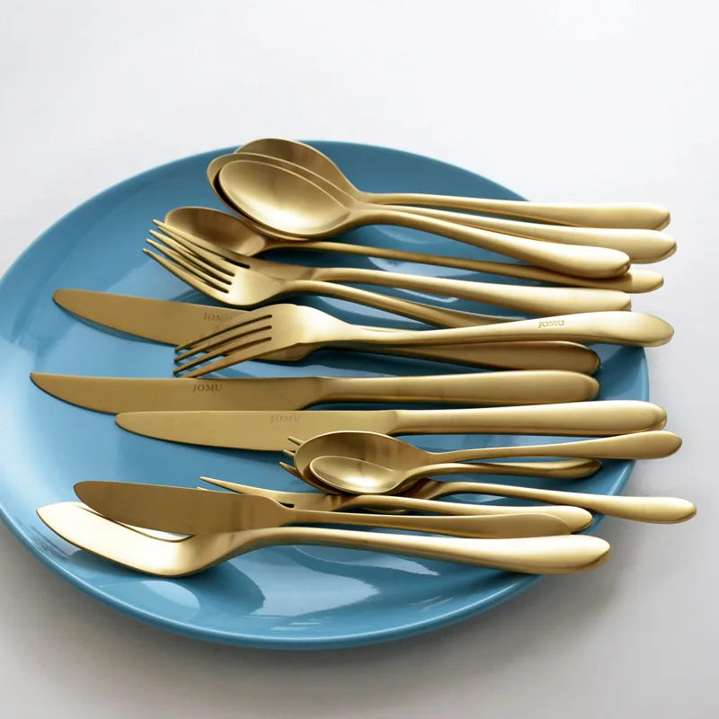 

Small Saucers Creative Ins Dutch Style Western Tableware Stainless Steel Steak Knife And Fork Spoon Matte Brushed Retro Fruit