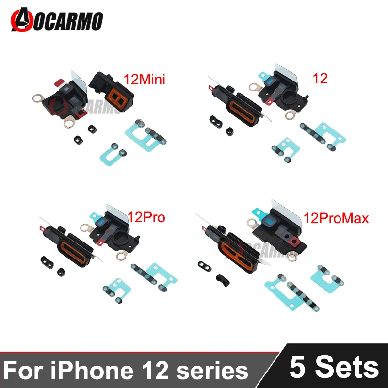 

5Sets/Lot For iPhone 12 mini / 12 / 12Pro / 12 Pro Max 12ProMax Bottom Speaker Loudspeaker Dust Filter Mesh Replacement Parts