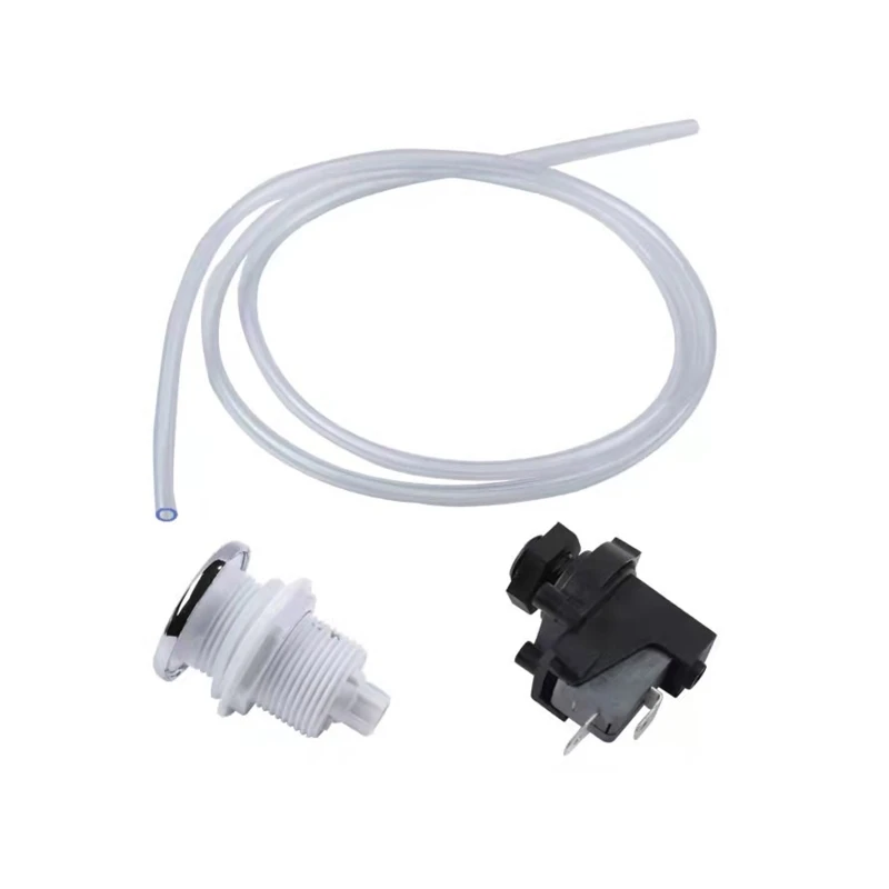 

1 Set Pneumatic Switch for Garbage Disposal 16A On Off Push Button Switch for Bath Tub Spa Jetted for Whirlpool Jet Tool