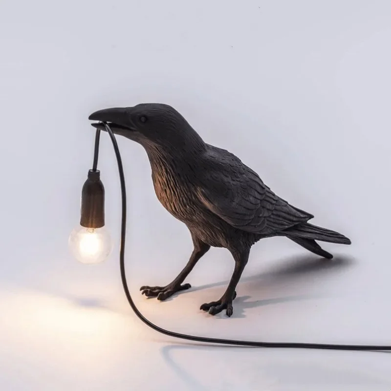 

Полимерная настольная лампа Lucky Bird, украшение в скандинавском стиле, искусственное ночное освещение, животные, украшения, птица, настенная лампа, украшение для дома