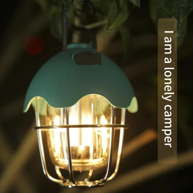 

2023 New Portable Camping Lantern Atmosphere Lamp Rechargeable Outdoor Travel Hiking Camping Lamp Tent Light Camping Supplies