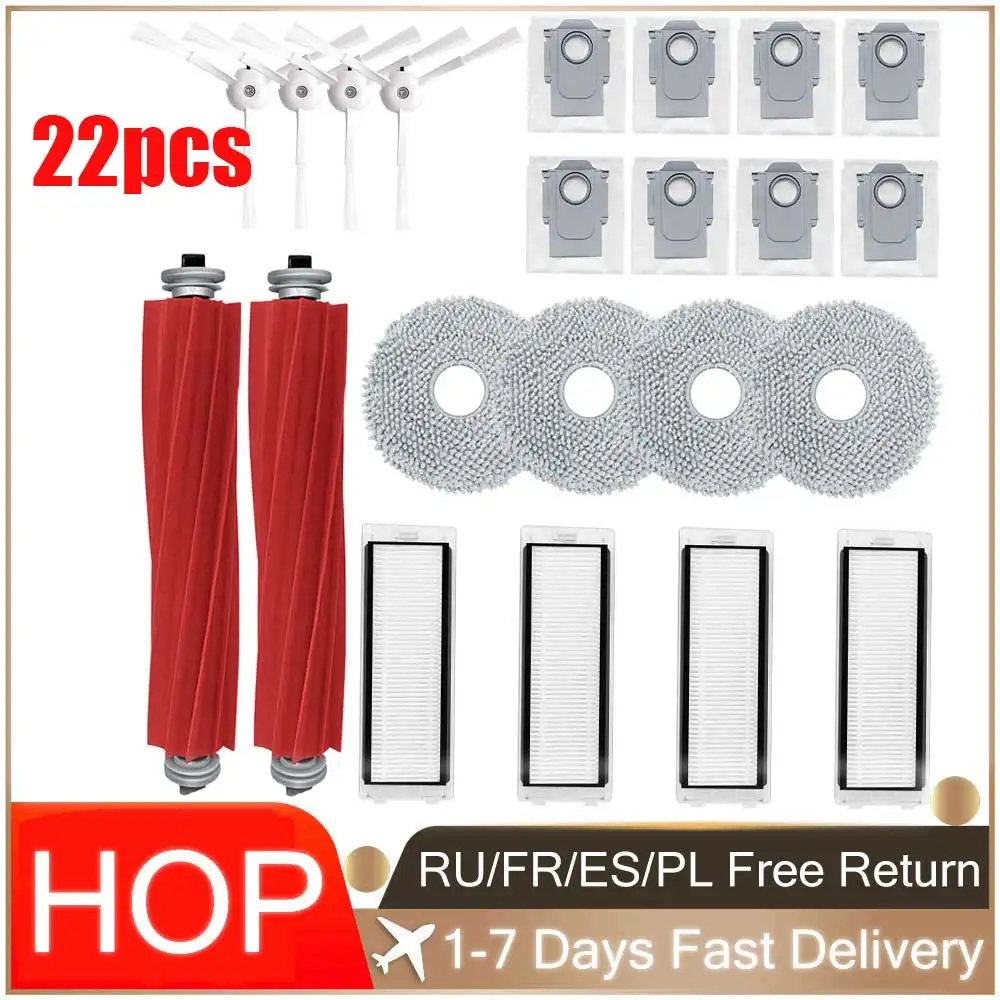 Для Robolock Q Revo P10 A7400RR аксессуары для робота-пылесоса основная боковая щетка Hepa