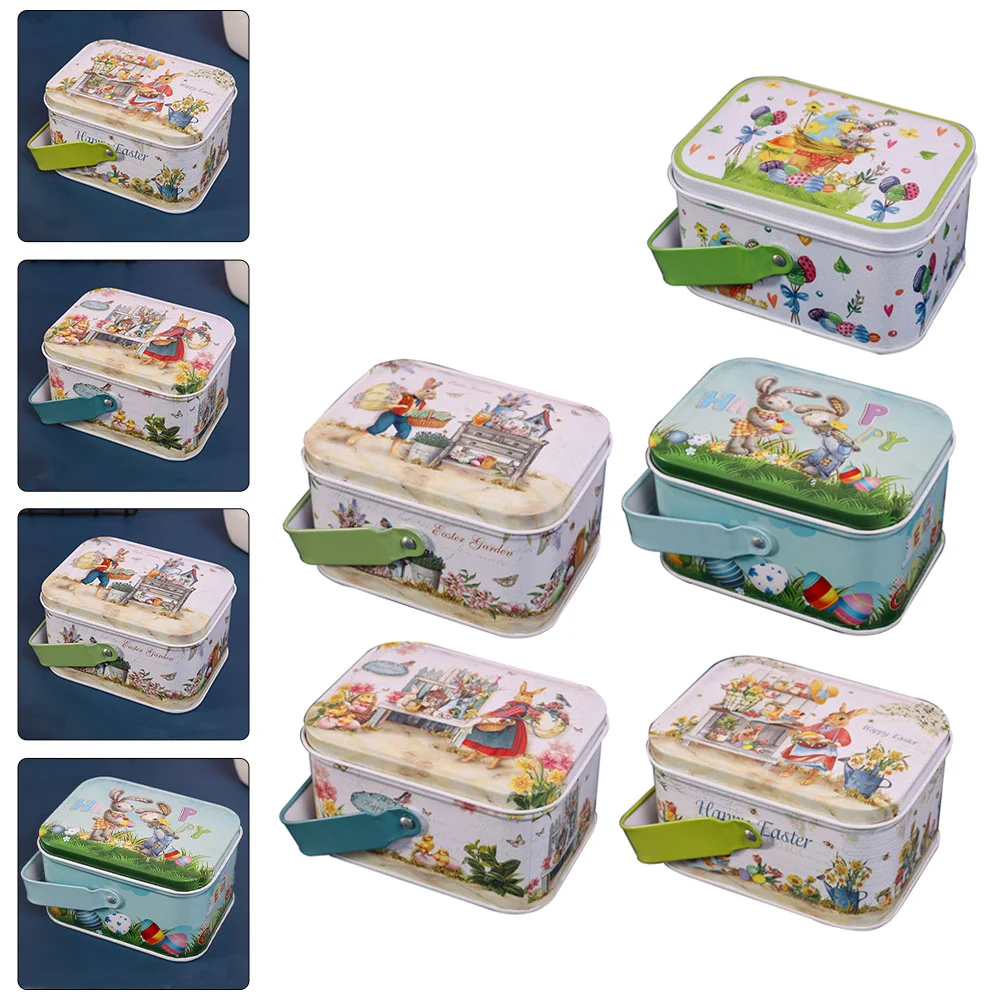 

5Pcs Durable Premium Creative Portable Party Favors Holders Easter Gift Boxes Holiday Treat Boxes